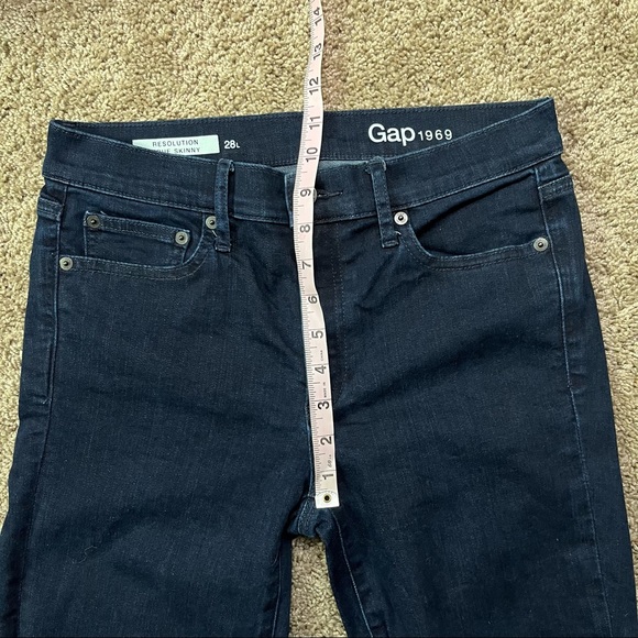 Gap 1969 28L Resolution True Skinny Jeans LONG - Picture 5 of 8